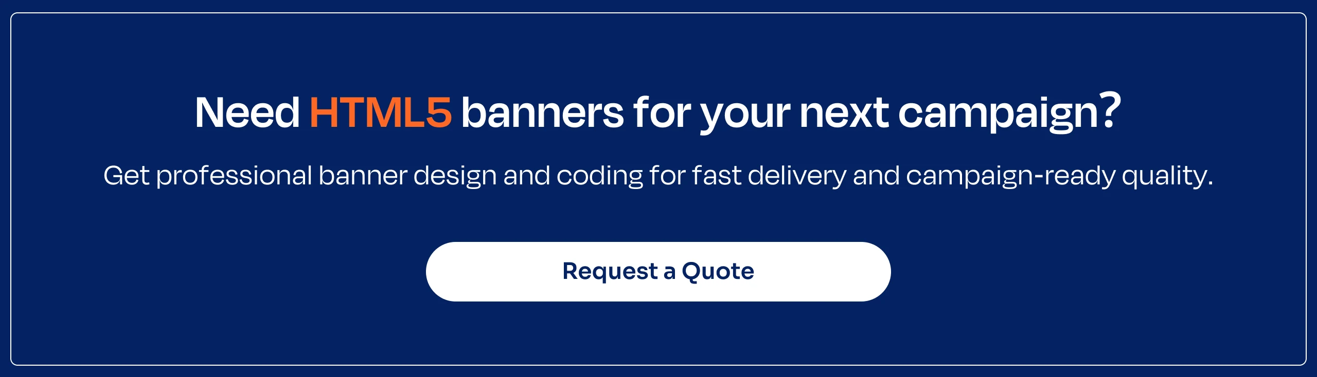 HTML5 Banner Development
